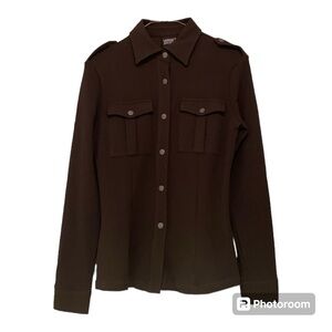 Versance Jeans Couture military style shirt